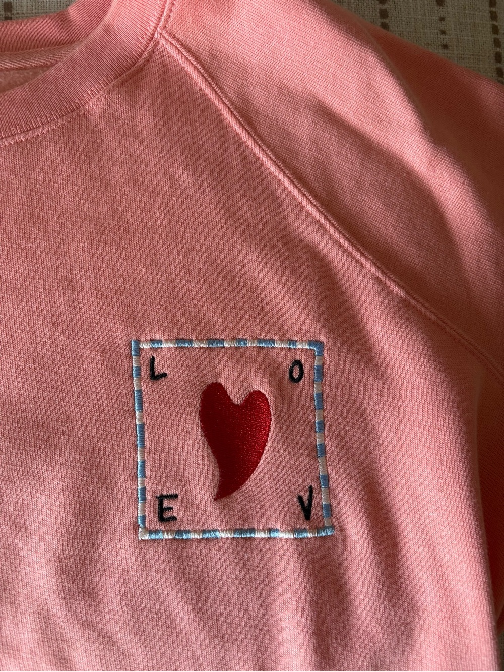 Sezane Heart Patch Sweatshirt - LOVE Design